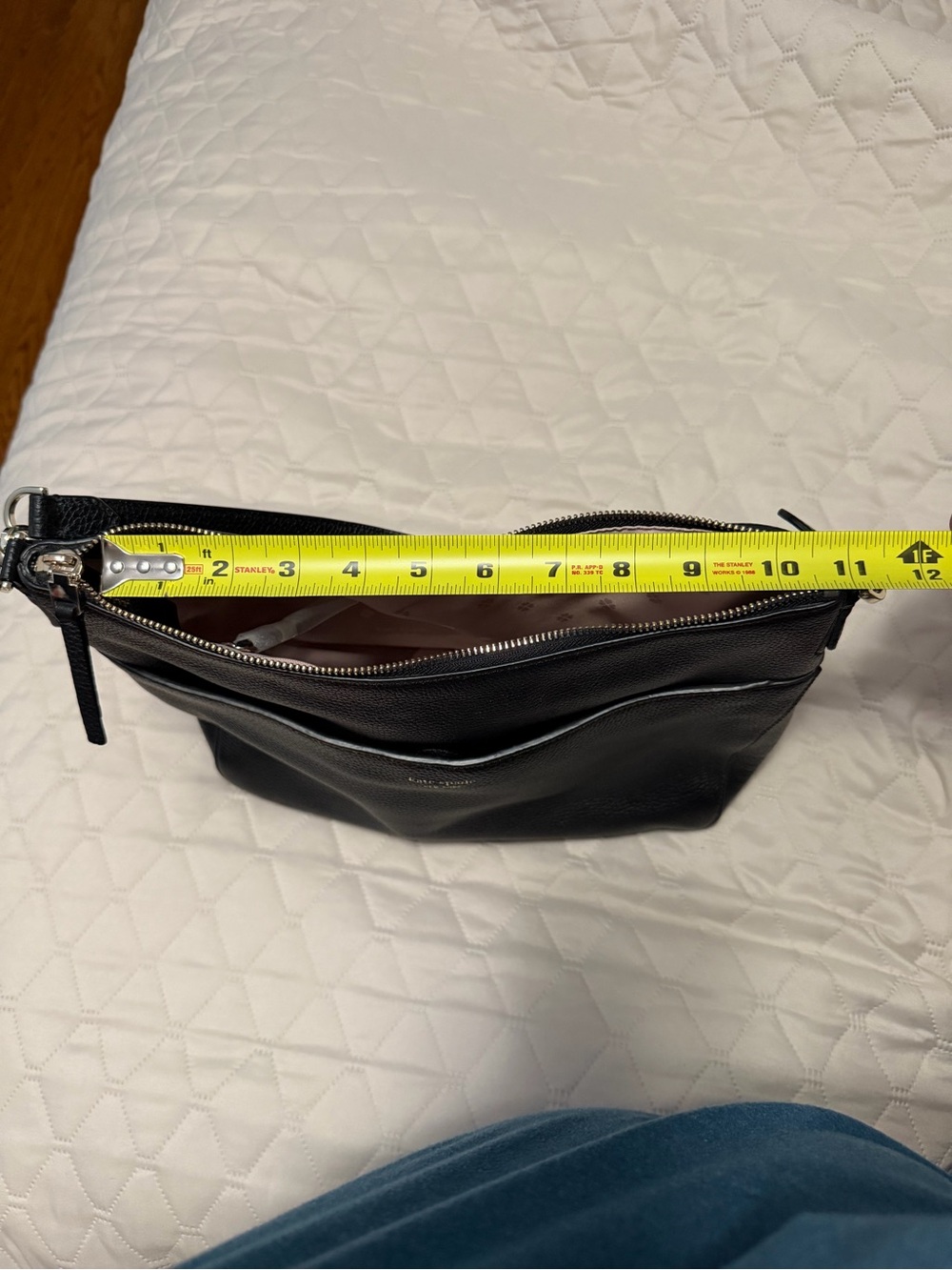 kate spade Black Pebbled Leather Crossbody Bag with Gold Hardware - Picture 8 of 8